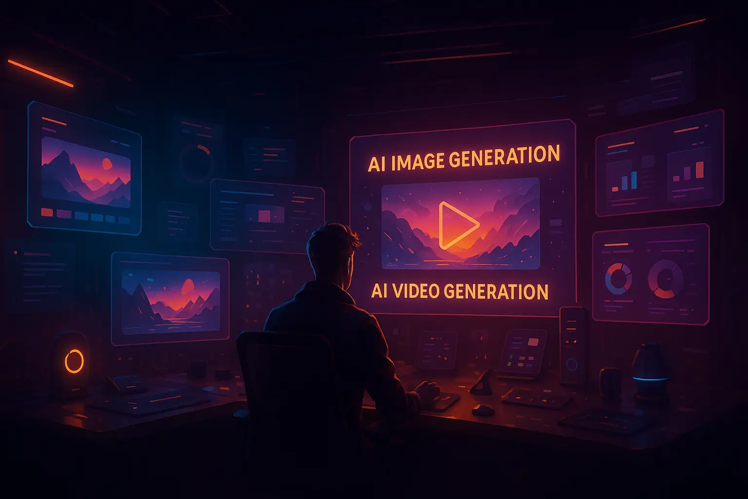 AI Workspace Background