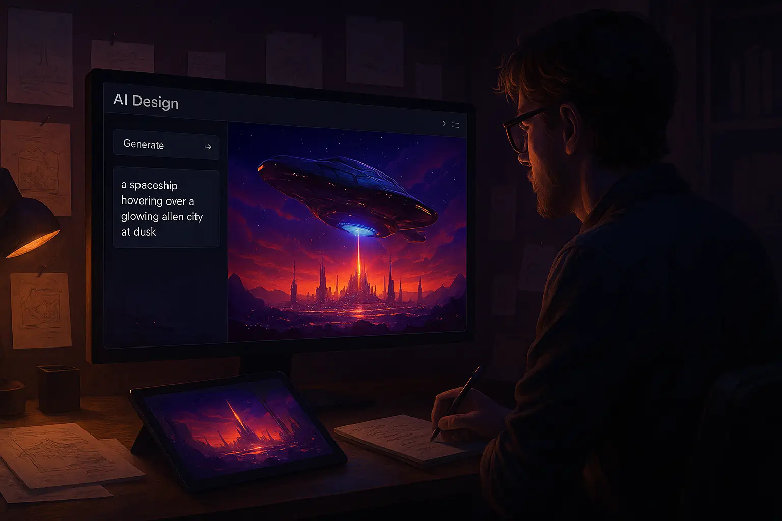 AI Book Cover Generator for Sci-Fi