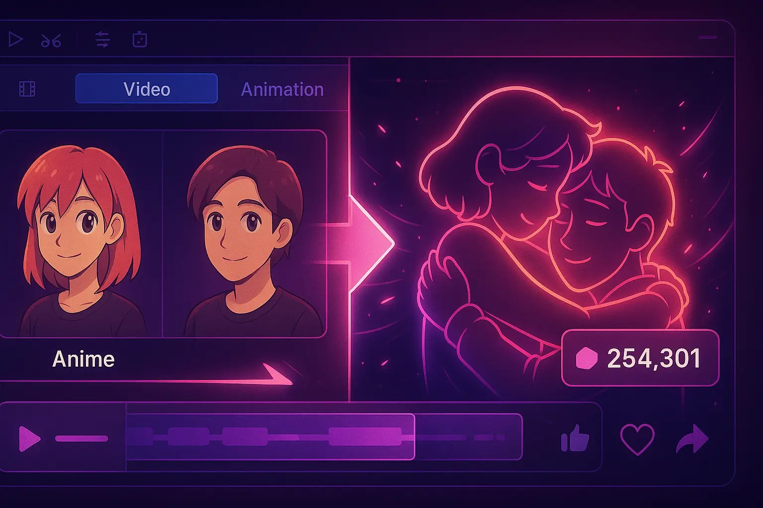 Viral video creation with Vidu Studio Anime characters in emotional animation with viral metrics